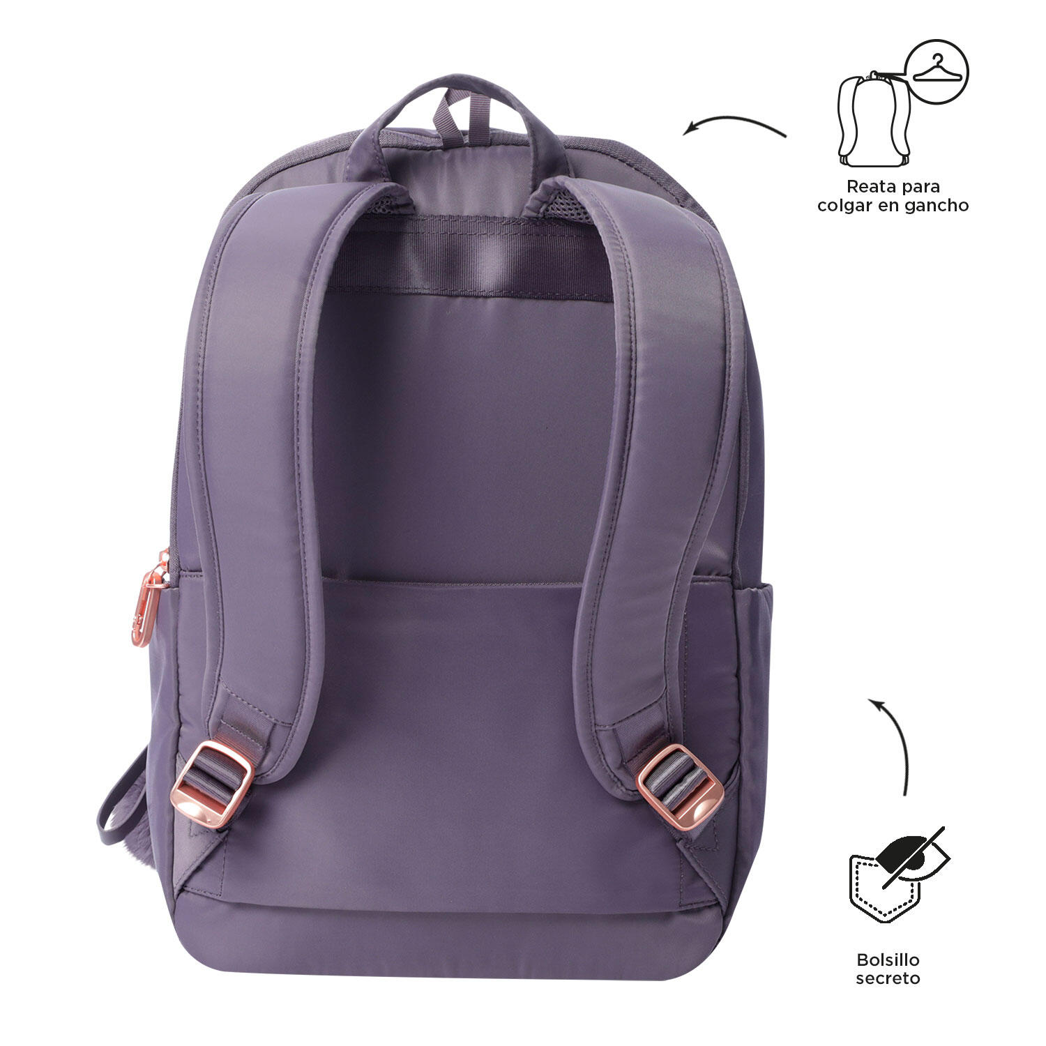 Totto Mochila ejecutiva Adelaide 2.0 Montana Grape Poliéster 28.5 x 41.5 x 13.5 3/5