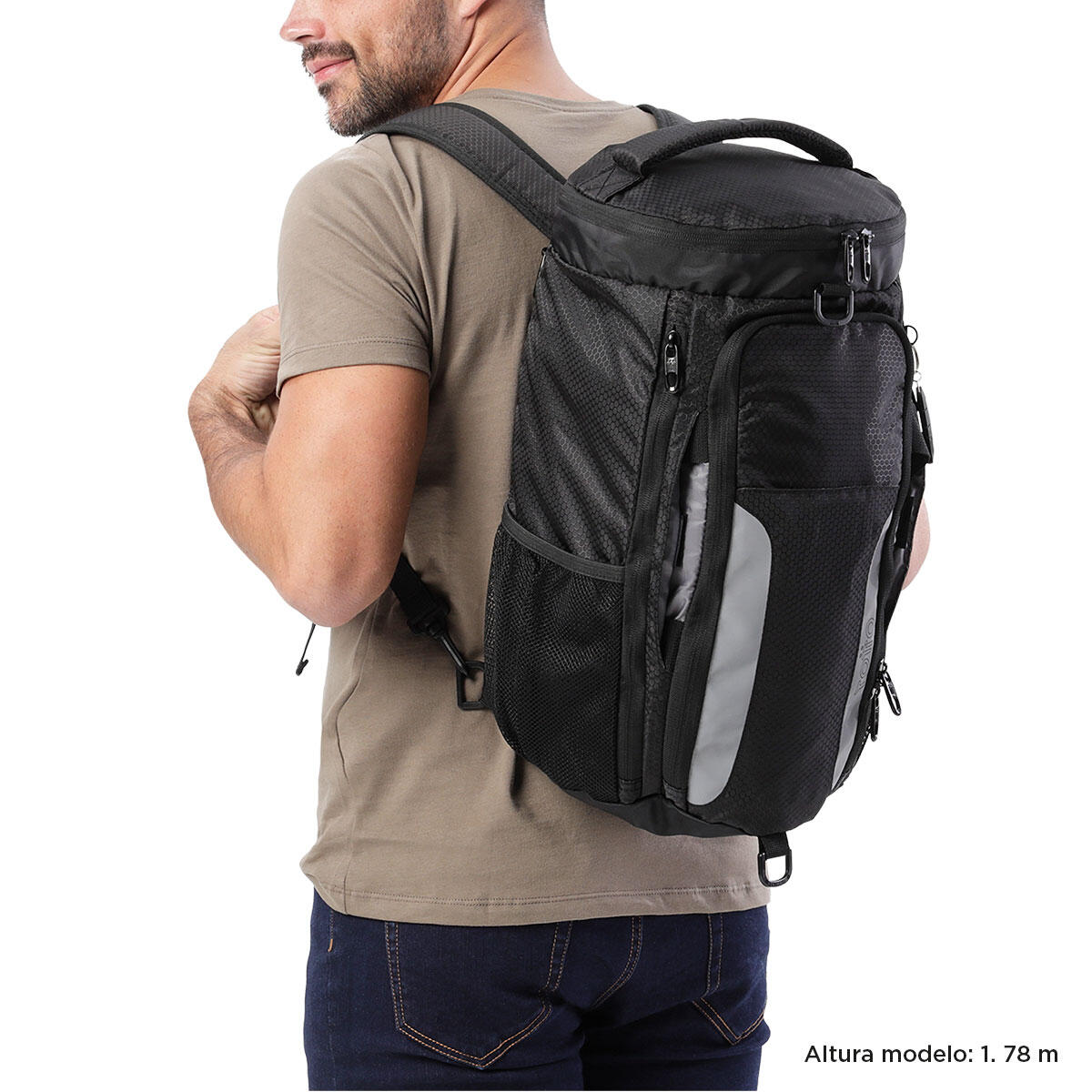 Totto Bolsa viaje Gosum Negro Poliéster 25.5 x 46 x 20 cm 3/5