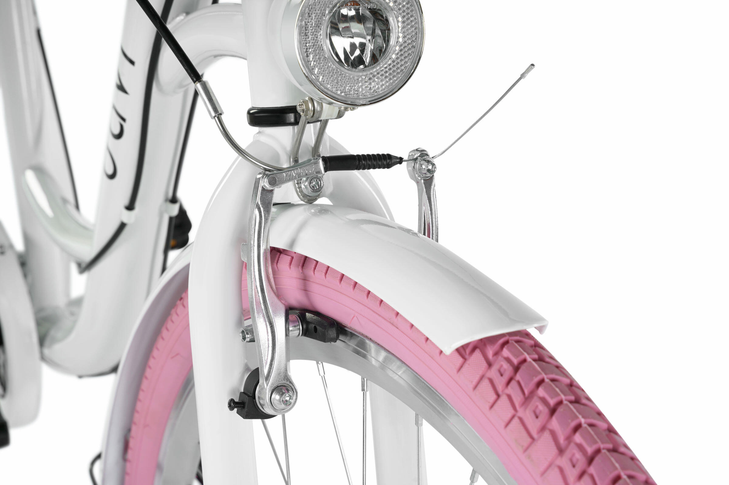 Vélo femme Davi Emma 28″, 160–185 cm, 7 vitesses, blanc/rose 5/7