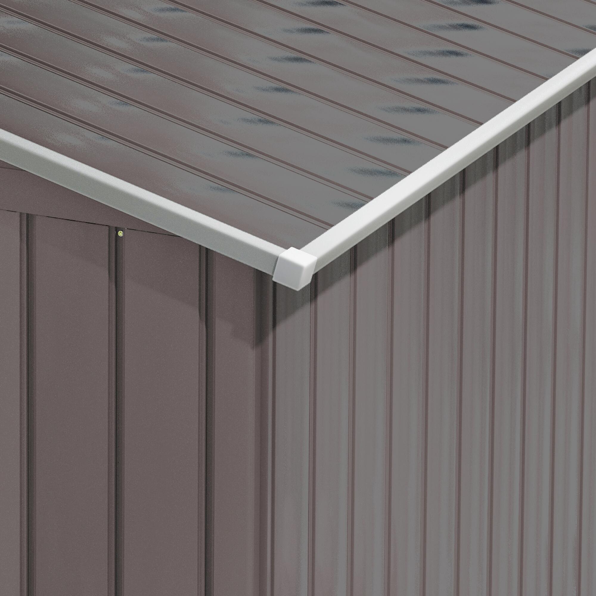 Caseta almacenamiento bicicletas Outsunny 213x130x185 cm Gris 4/7