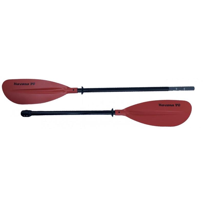 WIOSŁO KAJAKOWE DO PŁYWANIA SCORPIO KAYAK HAVANA FG RED VARIO 220-230 CM