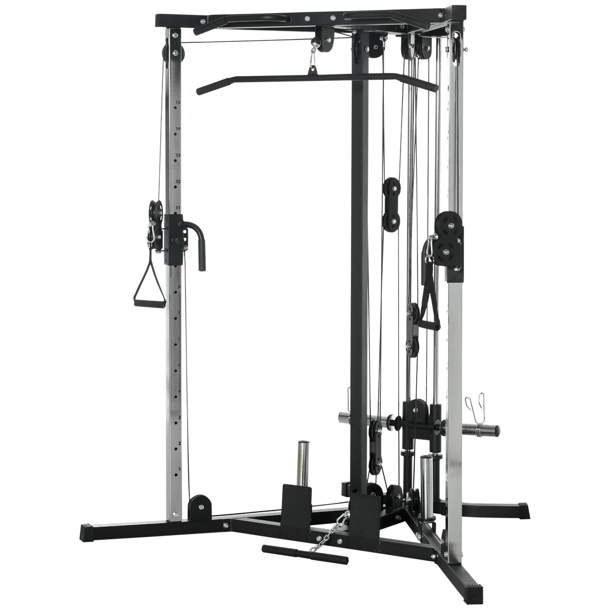 Máquina multi estação 170x139x200 cm preto sportnow