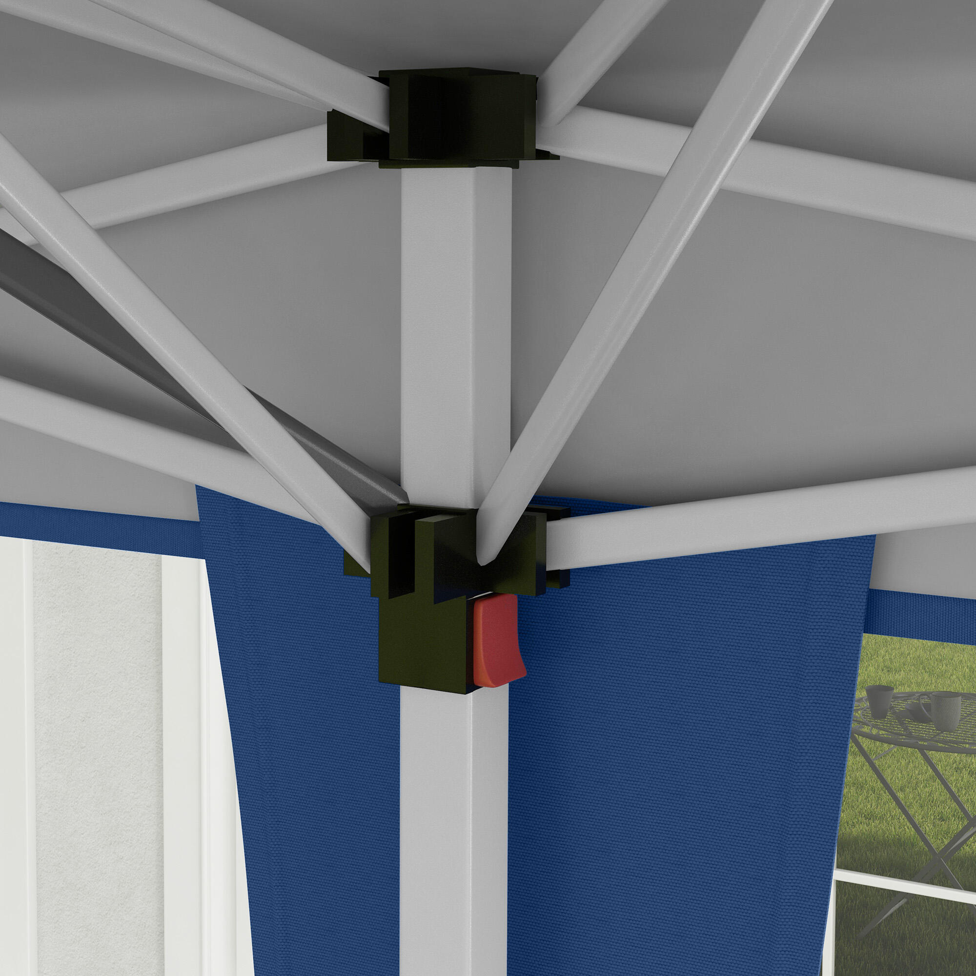 Carpa Evento Deportivo 585x295x270 cm Azul 4/7