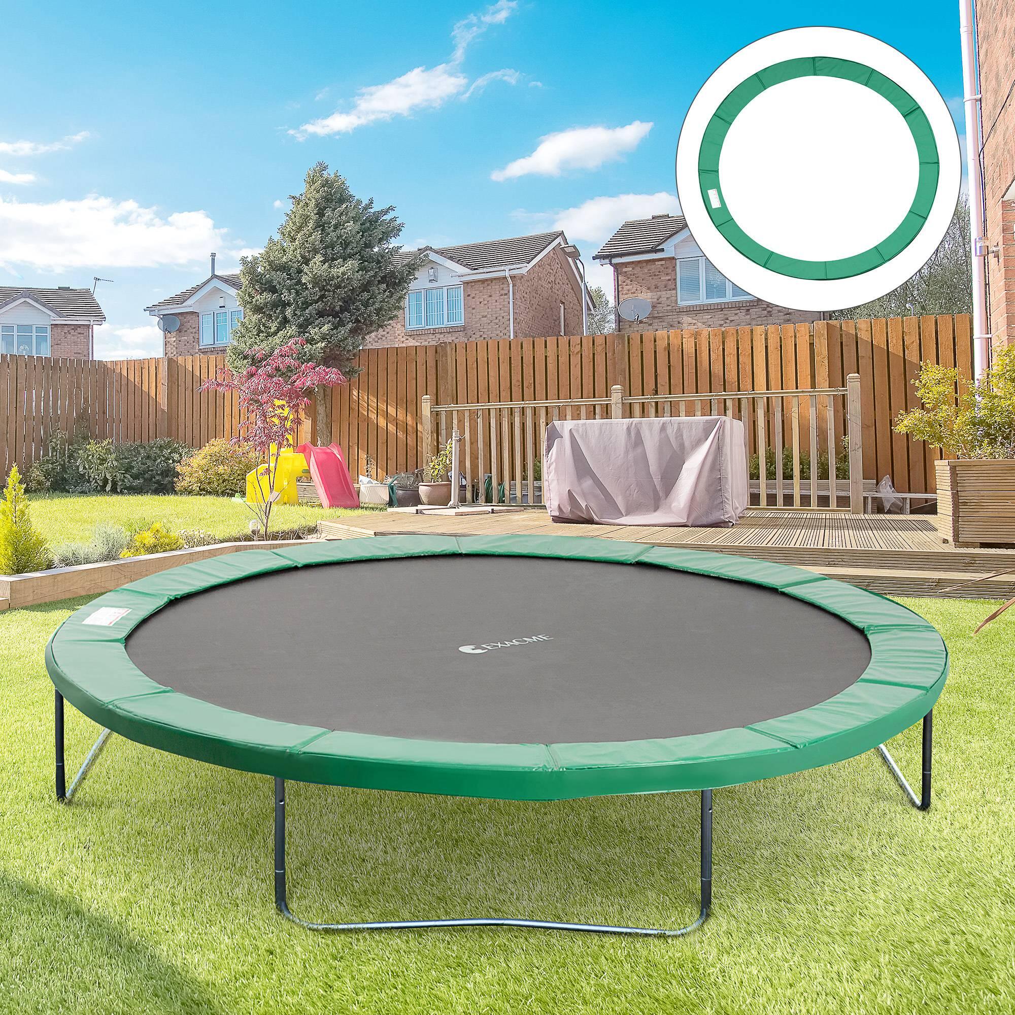Cojín Borde para Cama Elástica HOMCOM 366x366 cm Verde 2/9
