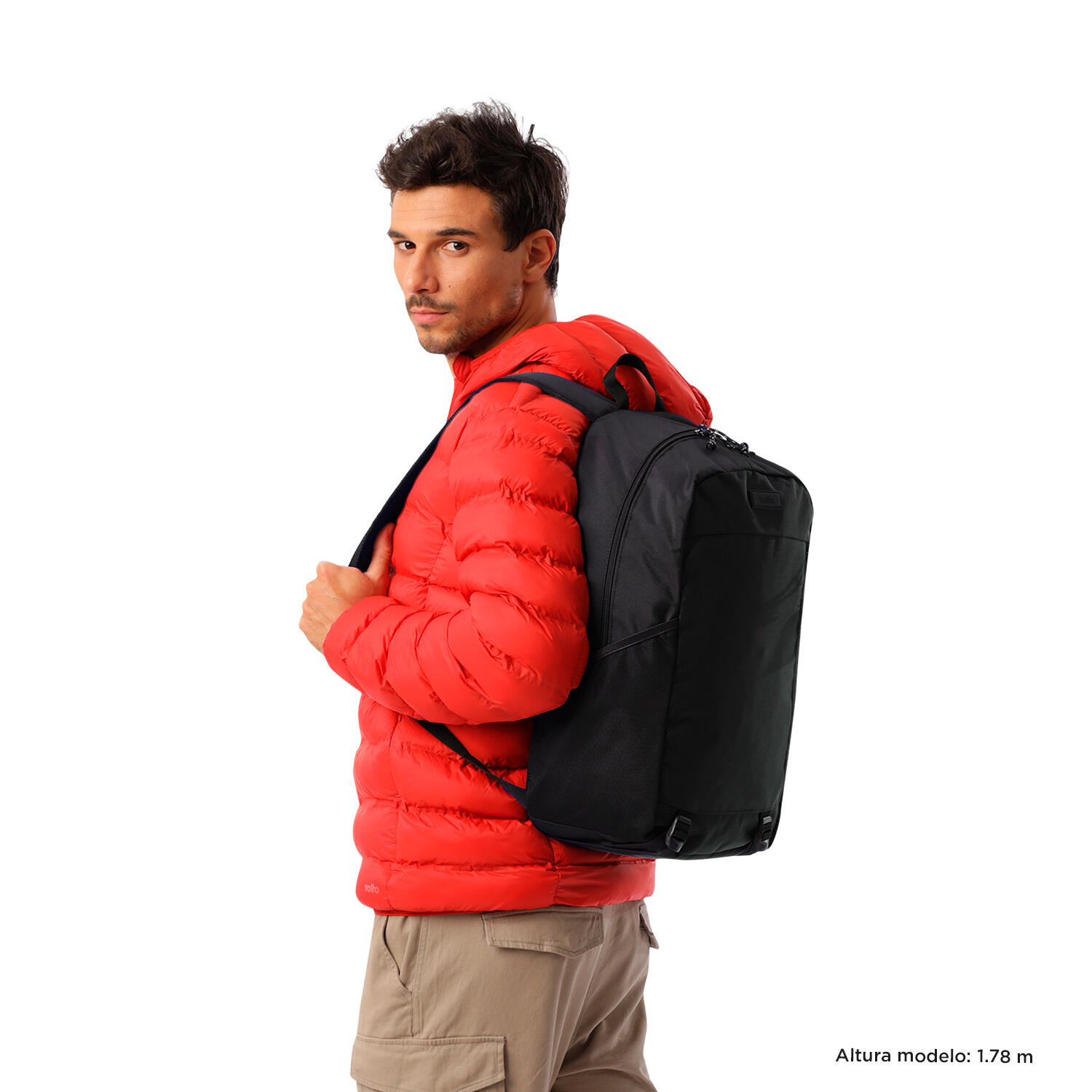 Totto Mochila urbana Rambo Negro Poliéster 26 x 49 x 18 cm 2/5