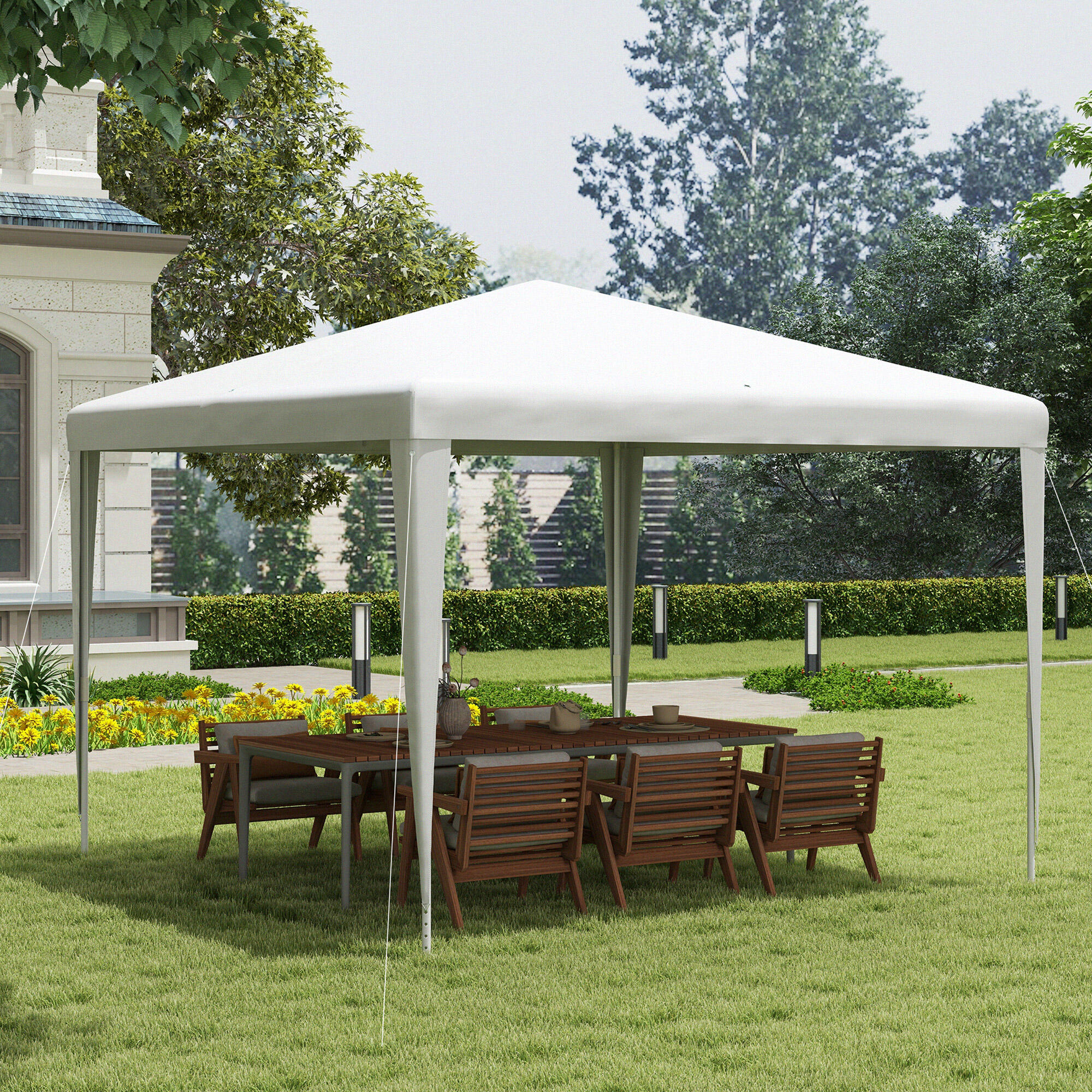 Carpa Evento Deportivo 293x293x252 cm Blanco 2/7