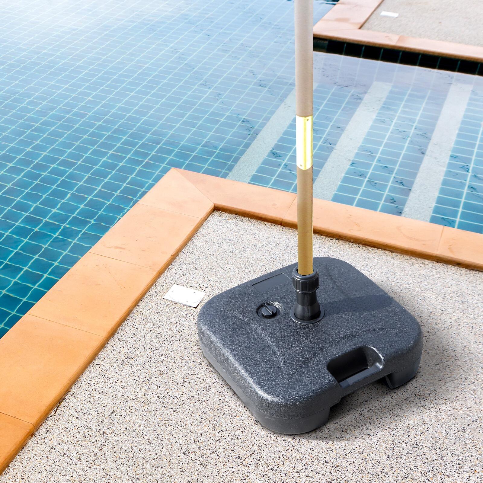 Base de Sombrilla Outsunny 46x45x26 cm Negro 2/7
