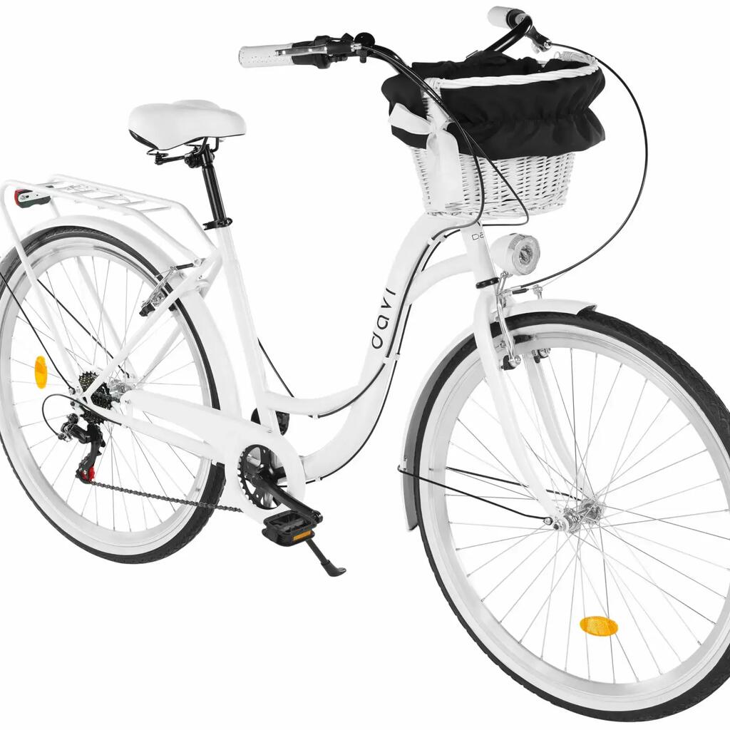 Women’s bike Davi Ella 28″, 160–185 cm, 7 speeds, white/black