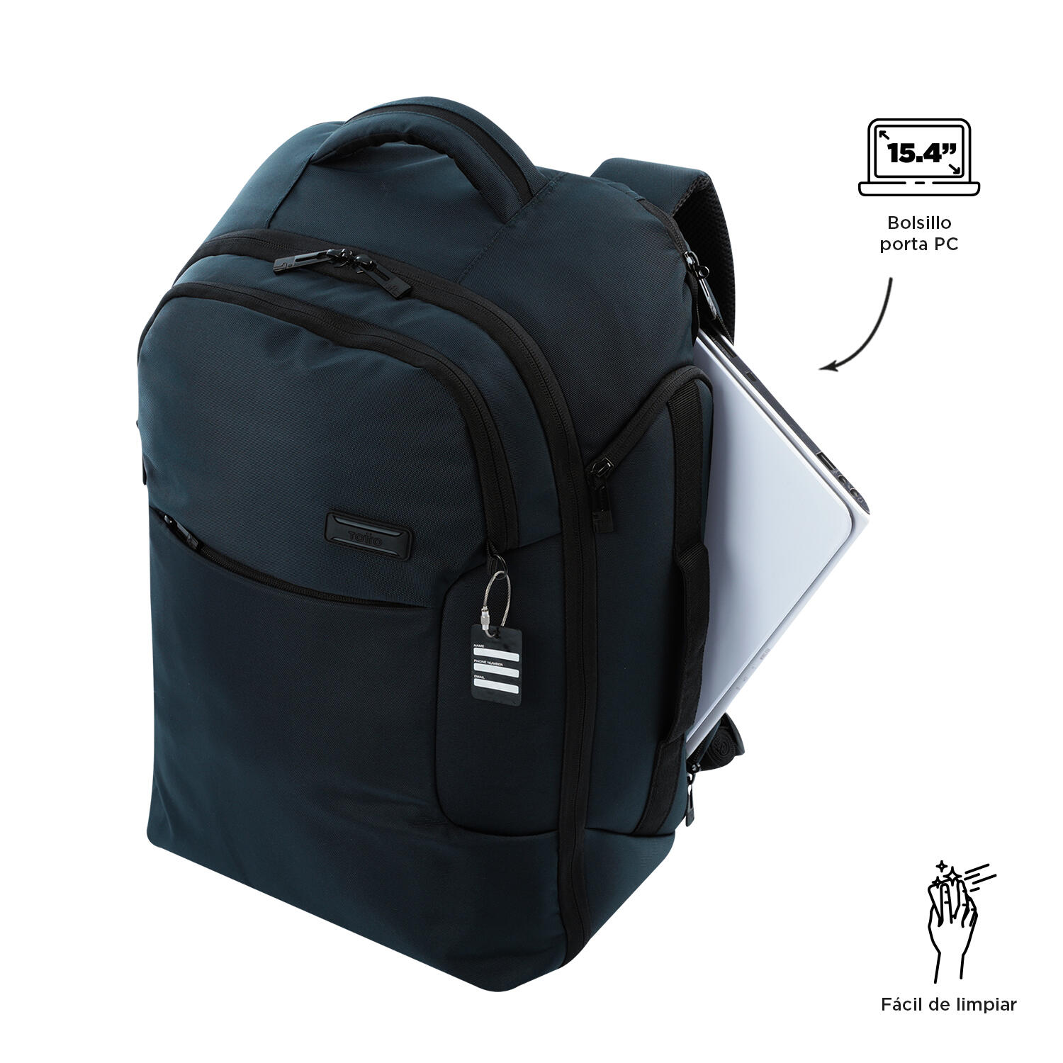 Totto Mochila viaje Convey 2.0 Salute Poliéster 34 x 50 x 18 cm 4/5