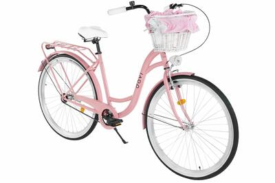 Damesfiets 28" davi mila met mand stalen frame 18" 1 versnelling 160-185 cm