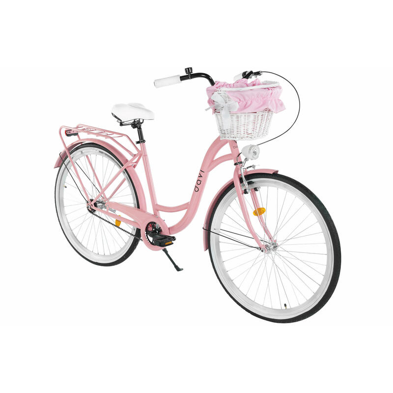 Bicicleta dama Davi Lila 28", 1 vitez, 160-185 cm, Roz/Negru