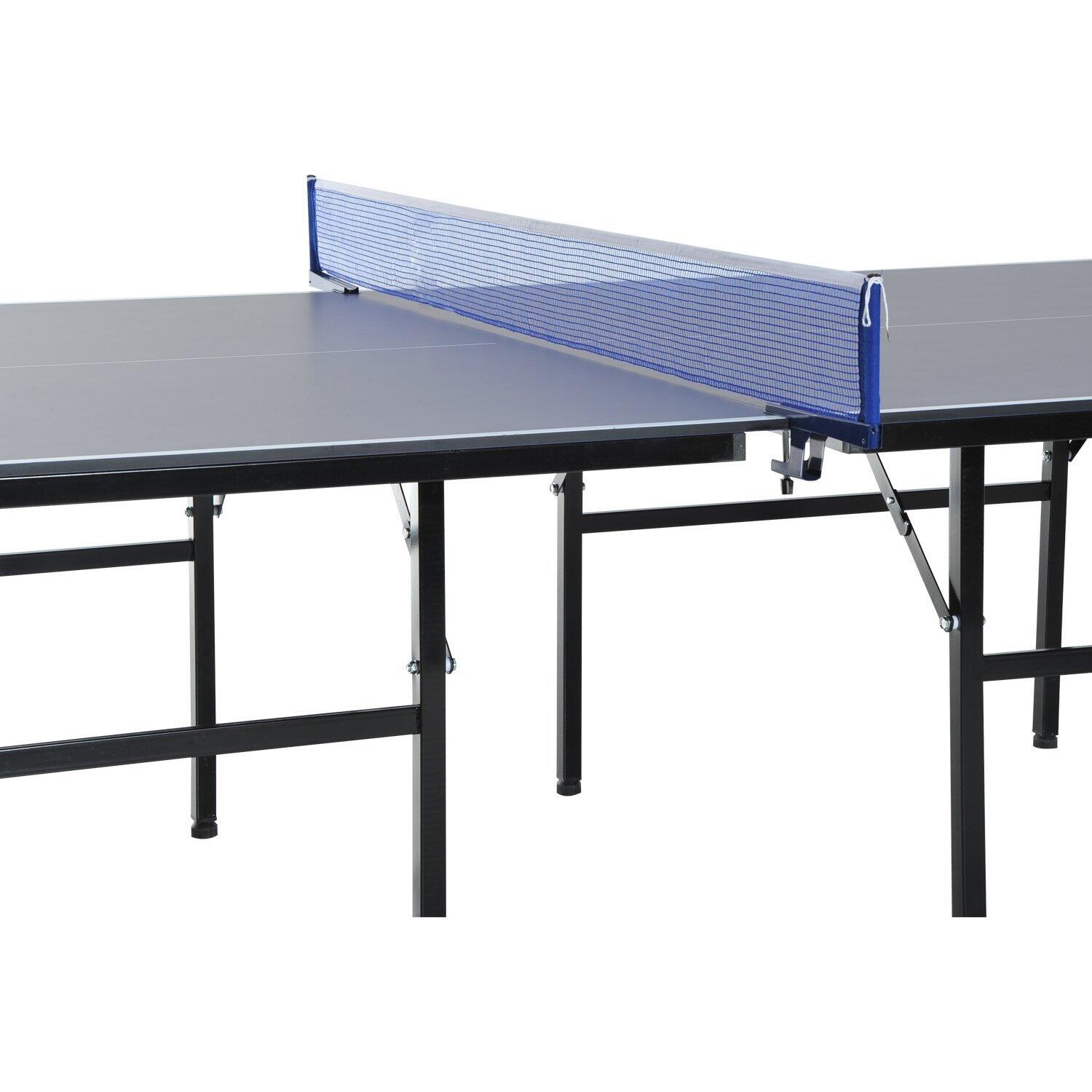 Mesa Ping Pong Dobrável 152.5x274x76cm Azul HOMCOM 5/7