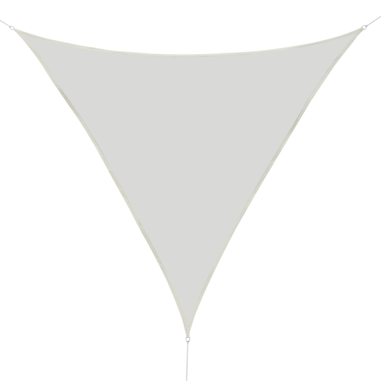 Toldo Vela Triangular 5x5x5m Creme Outsunny