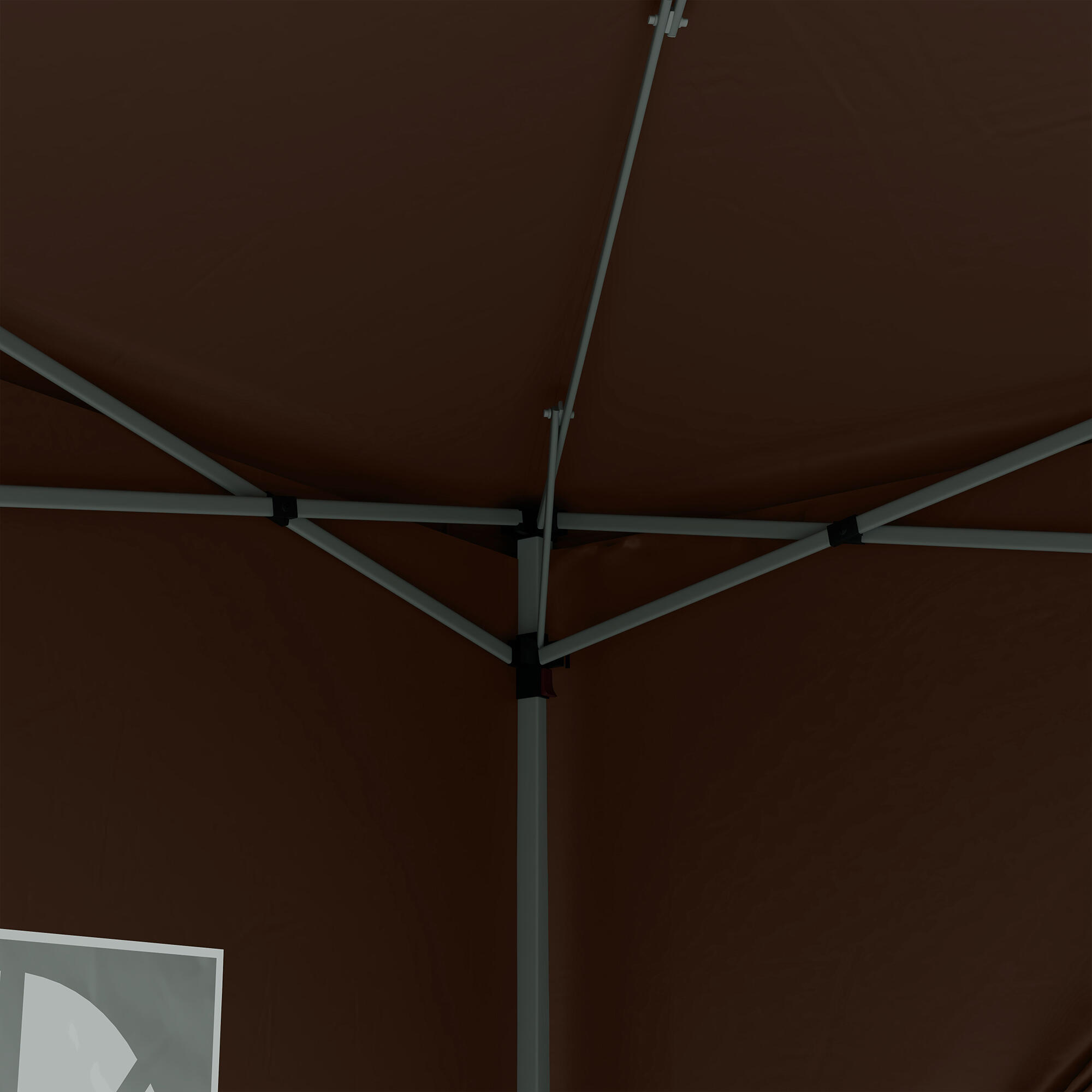 Carpa para eventos deportivos 295x295x258 cm Café 4/8