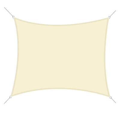 Toldo de Vela Rectangular Outsunny 300x300 cm Beige