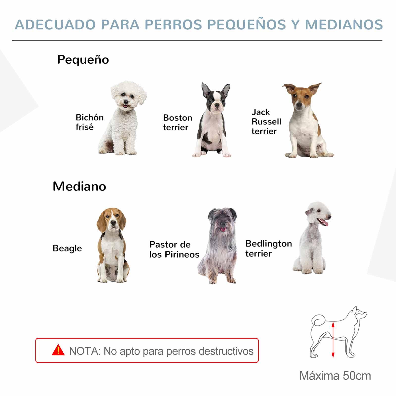 Barrera para Perros PawHut 237.5x36x80 cm Blanco 6/7