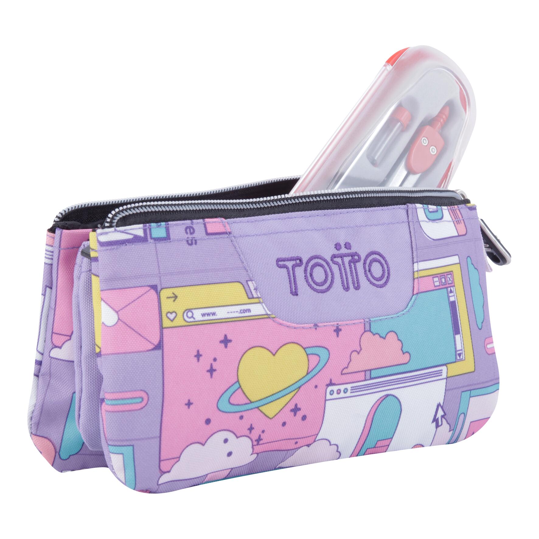 Totto Estuche escolar Tablero Ciber Poliéster 22 x 11 x 3.5 cm 4/4