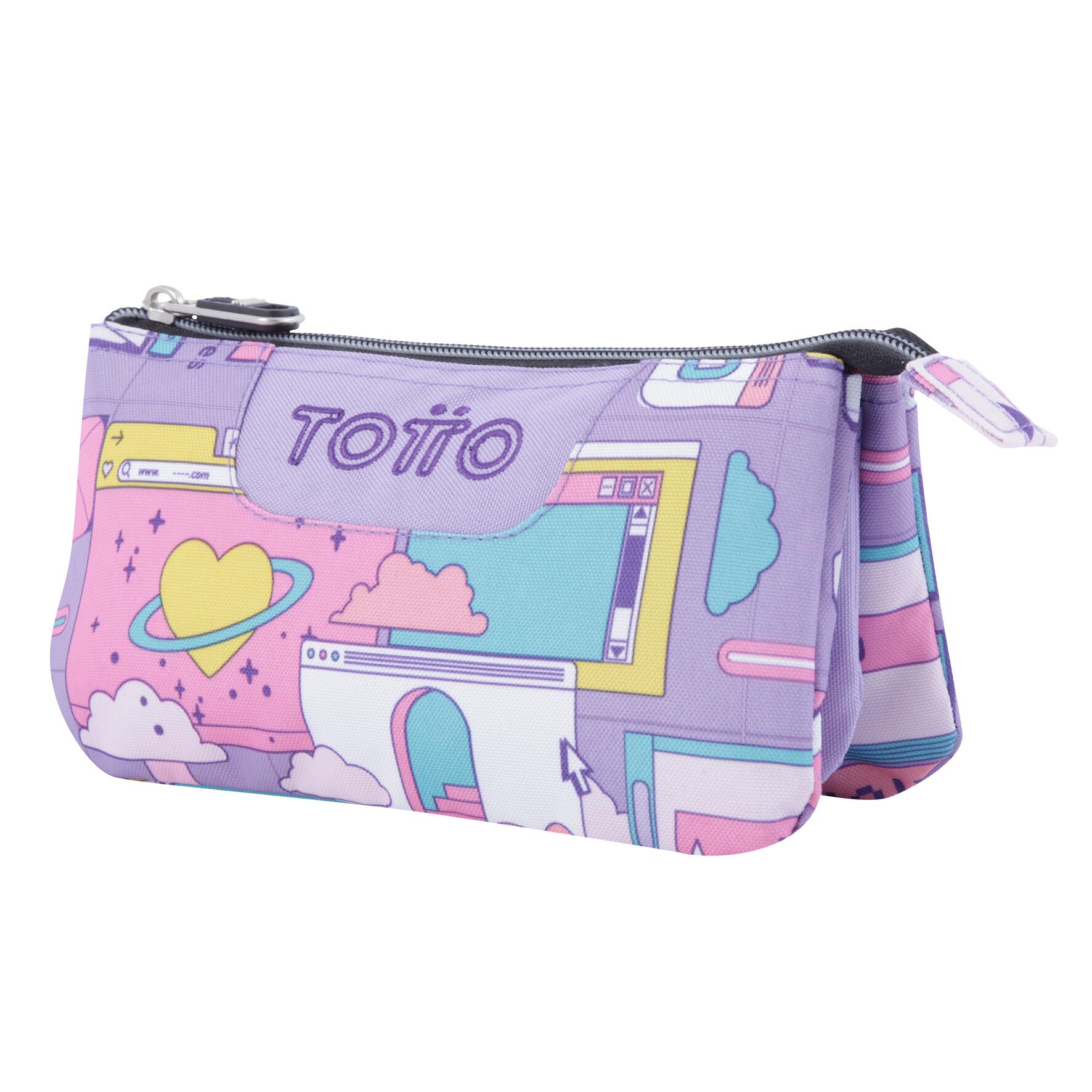 Totto Estuche escolar Tablero Ciber Poliéster 22 x 11 x 3.5 cm 2/4