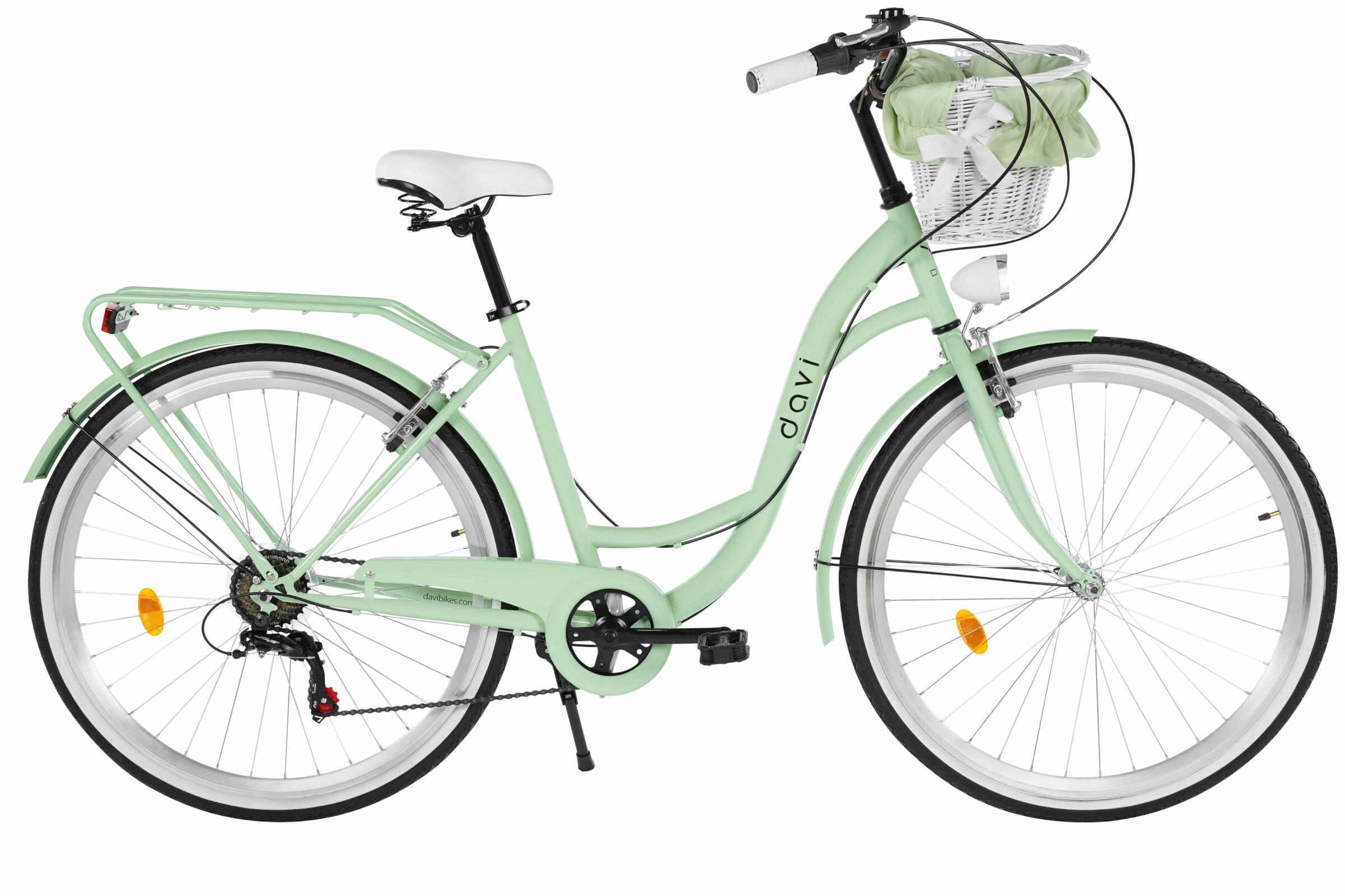 Bicicleta para mujer Davi Emma 28", 7 velocidades, 160-185 cm, Verde/Negro 2/7