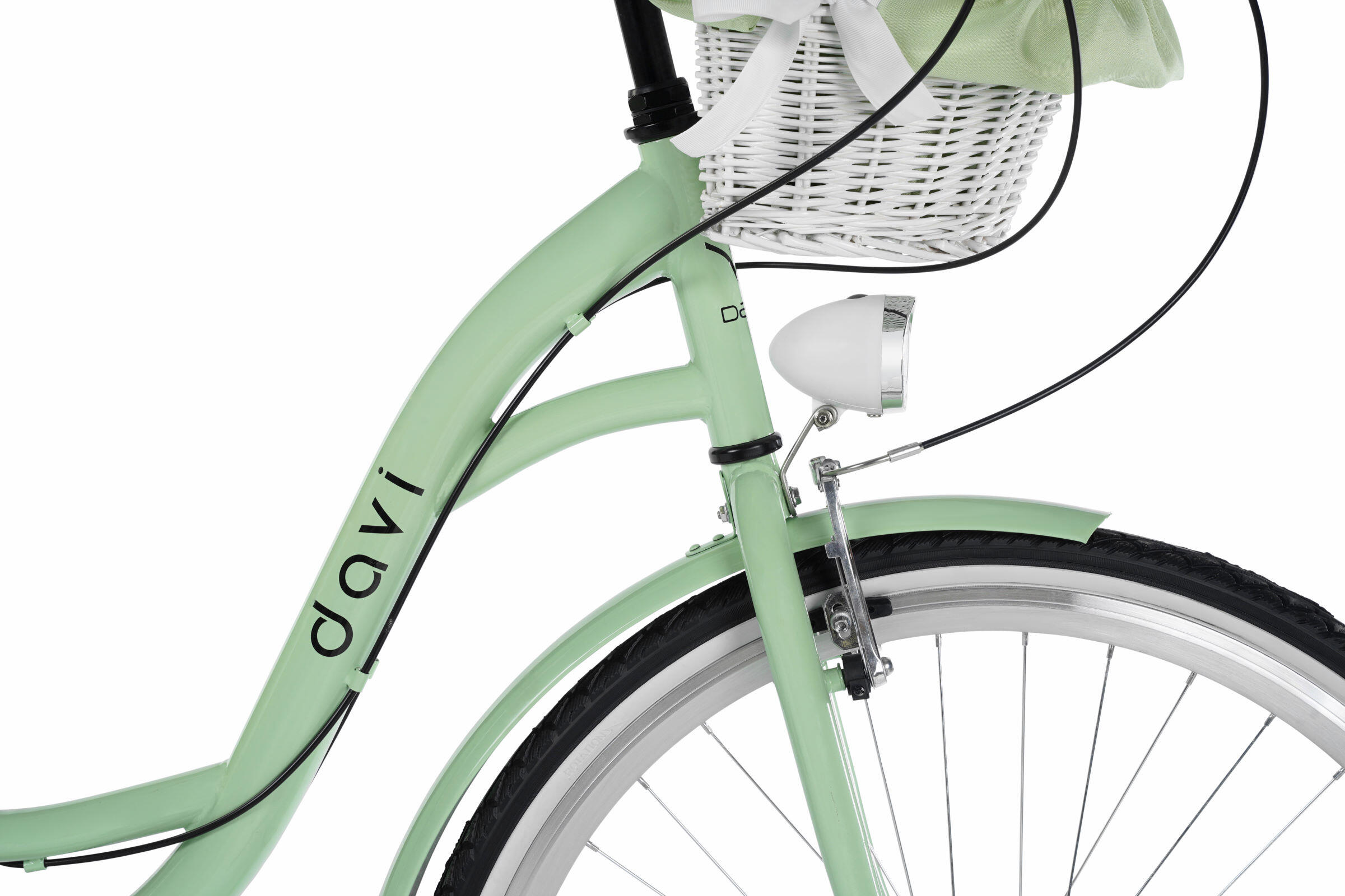 Bicicleta para mujer Davi Emma 28", 7 velocidades, 160-185 cm, Verde/Negro 4/7