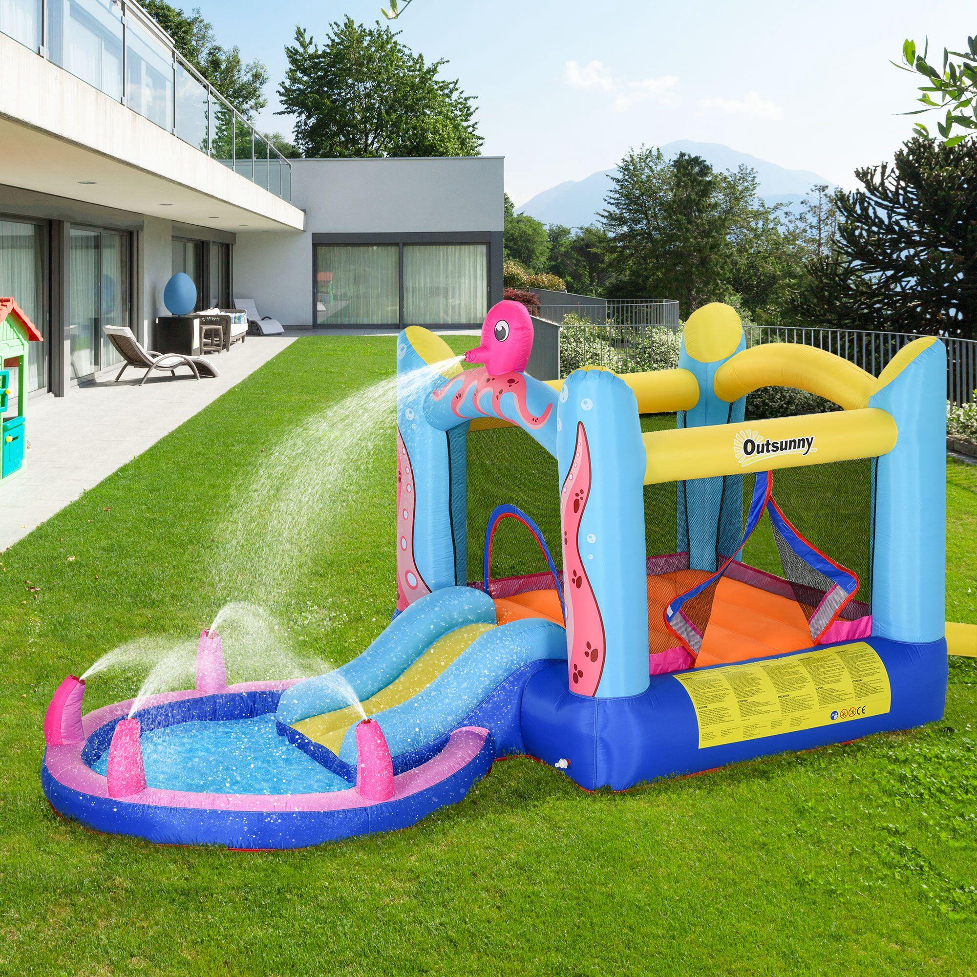 Castillo Inflable Infantil Outsunny 360x175x180 cm Multicolor 2/8