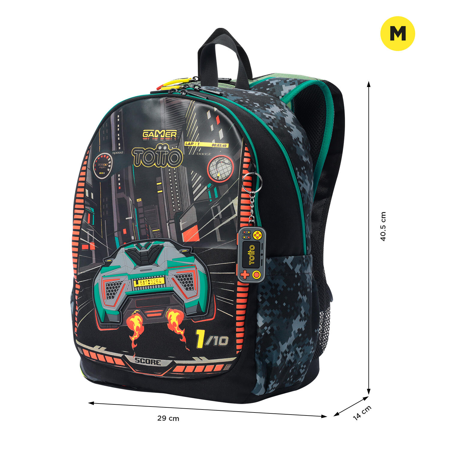 Totto Mochila infantil Best Game Cars Poliéster 29 x 40.5 x 14 cm 2/5