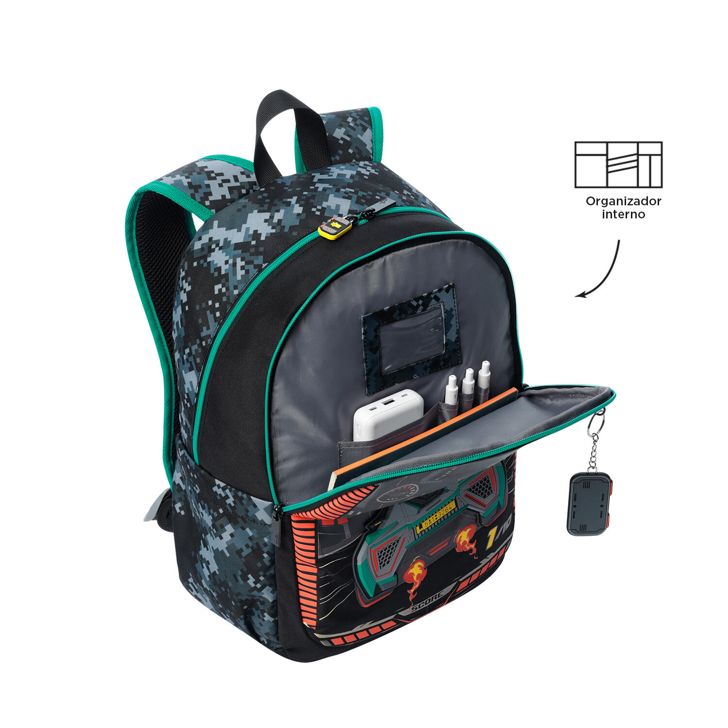 Totto Mochila infantil Best Game Cars Poliéster 29 x 40.5 x 14 cm 5/5