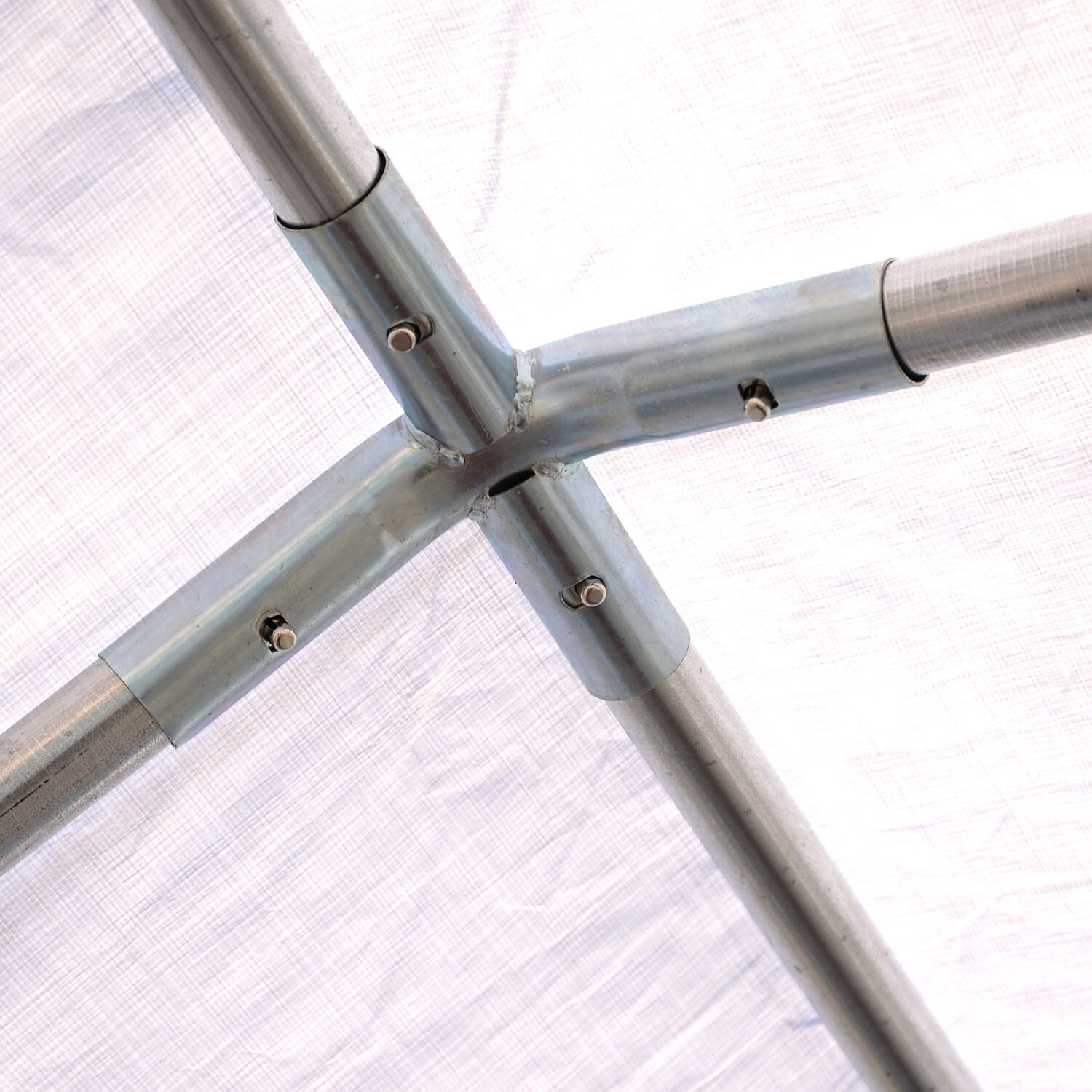 Pérgola de Exterior 4x4x2.8m Branco Outsunny 4/7