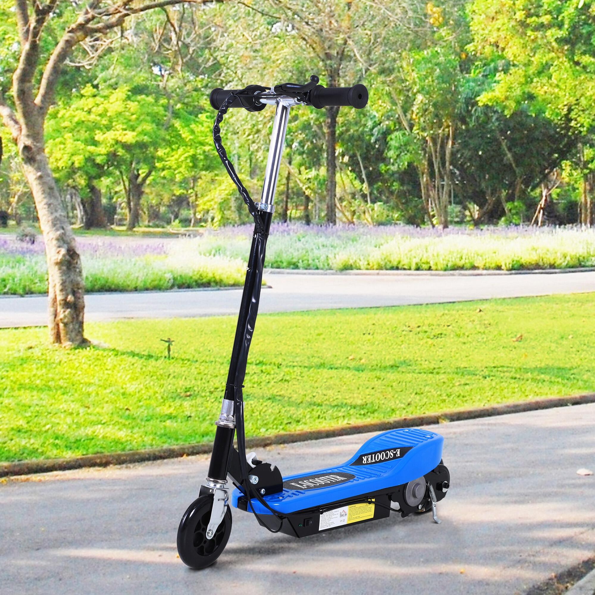 Patinete Eléctrico para Niños HOMCOM 78x37x95 cm Azul 2/7