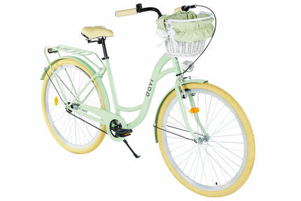 Vélo femme Davi Mila 28″, 160–185 cm, 1 vitesse, vert/crème