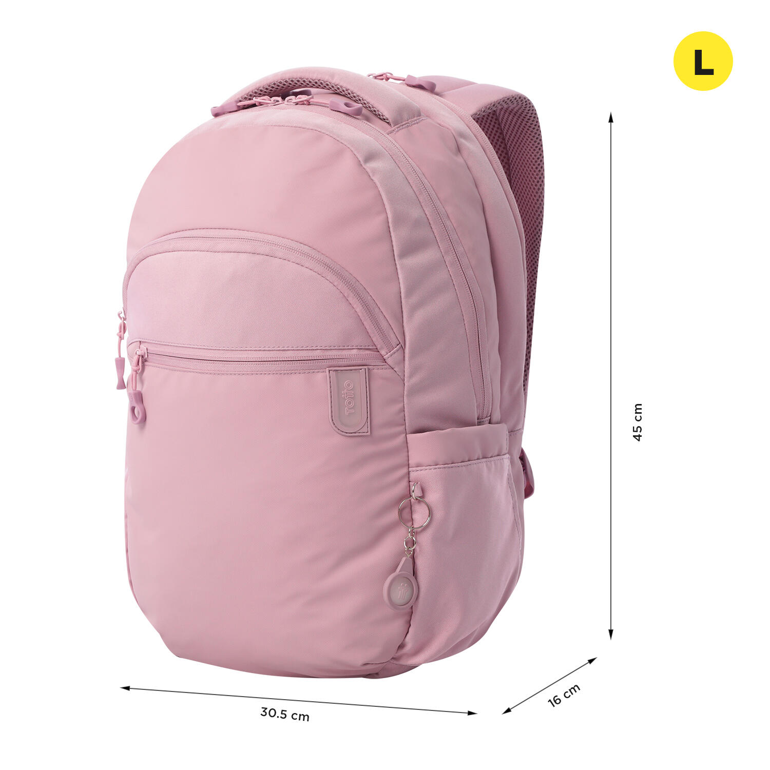 Totto Mochila urbana Steif Ino Keepsake Lilac Poliéster 30.5 x 45 x 16 cm 3/5