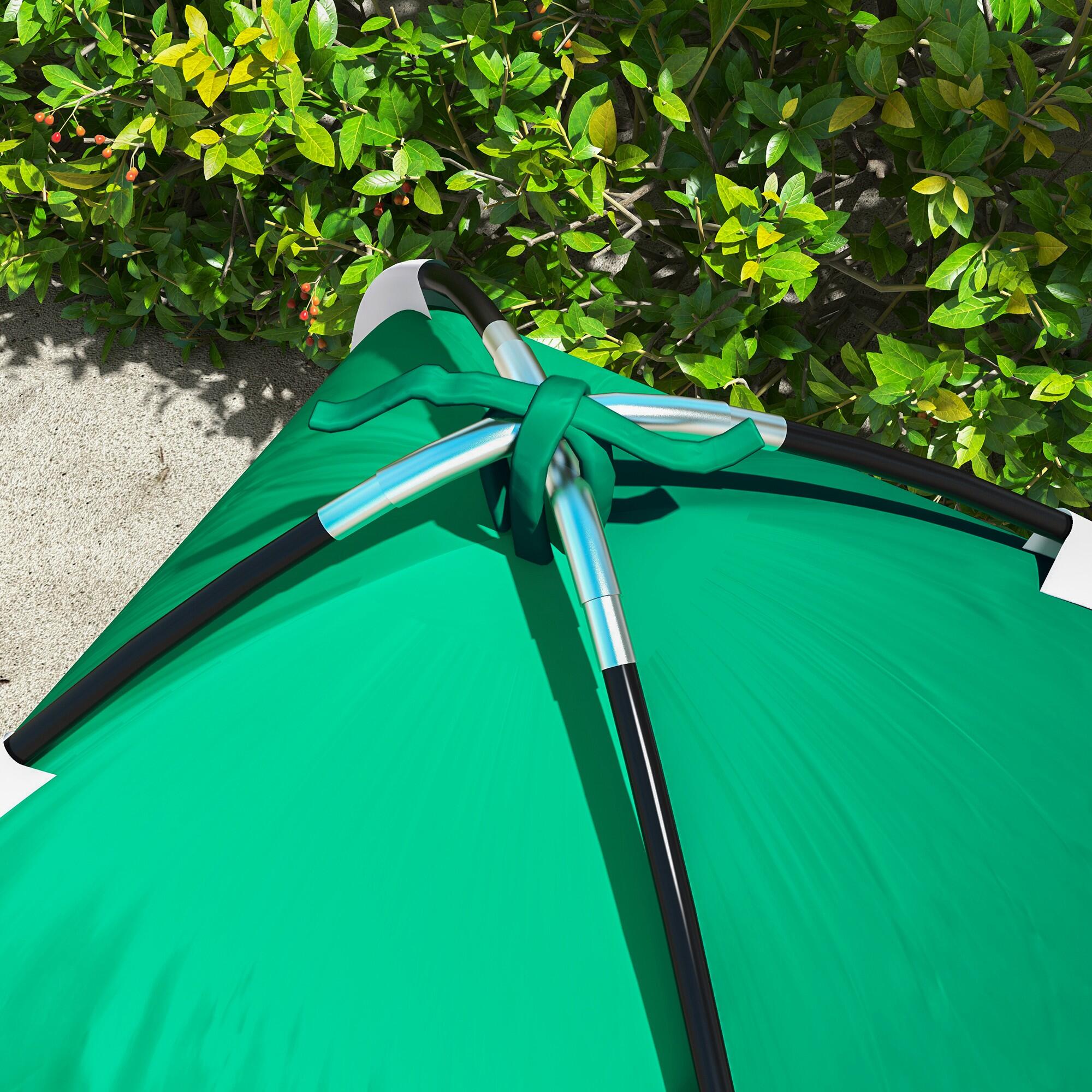 Tienda de Ducha Outsunny 122x122x213 cm Verde 5/7
