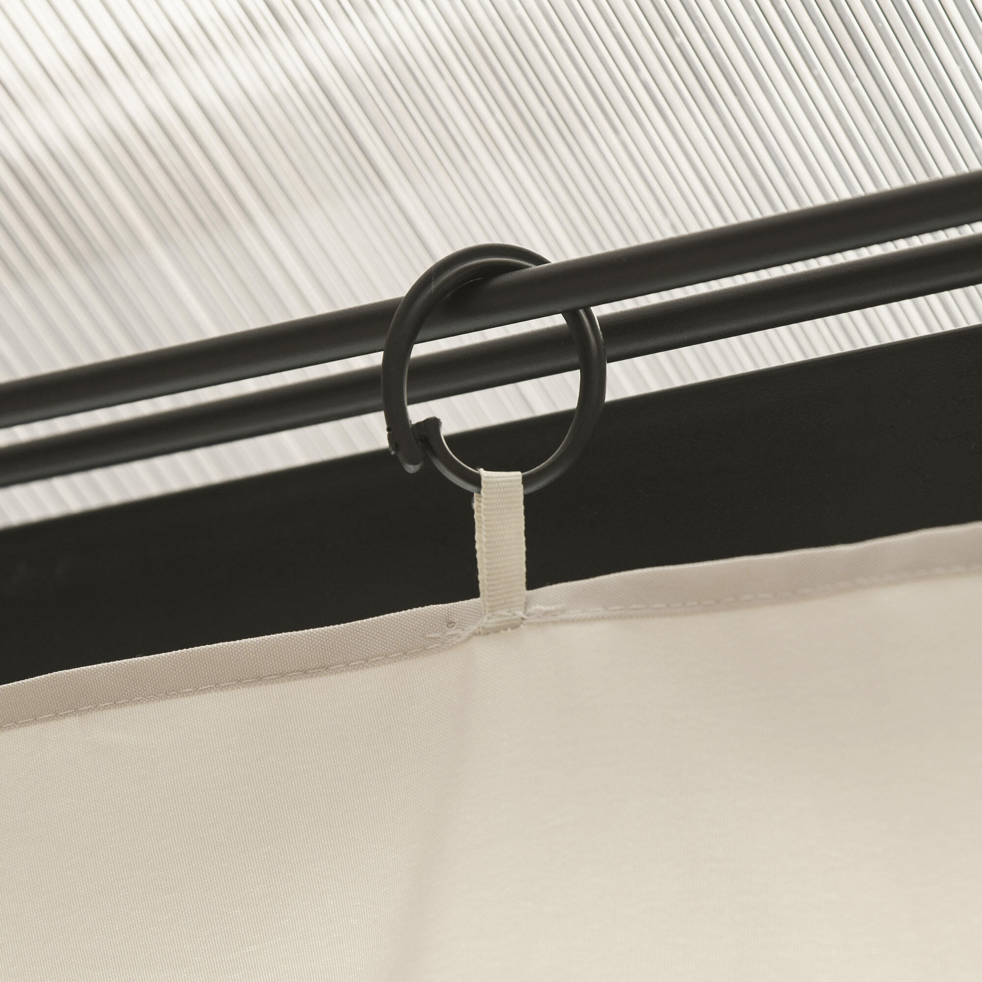 Paredes para Cenador Outsunny 350x200 cm Beige 5/7