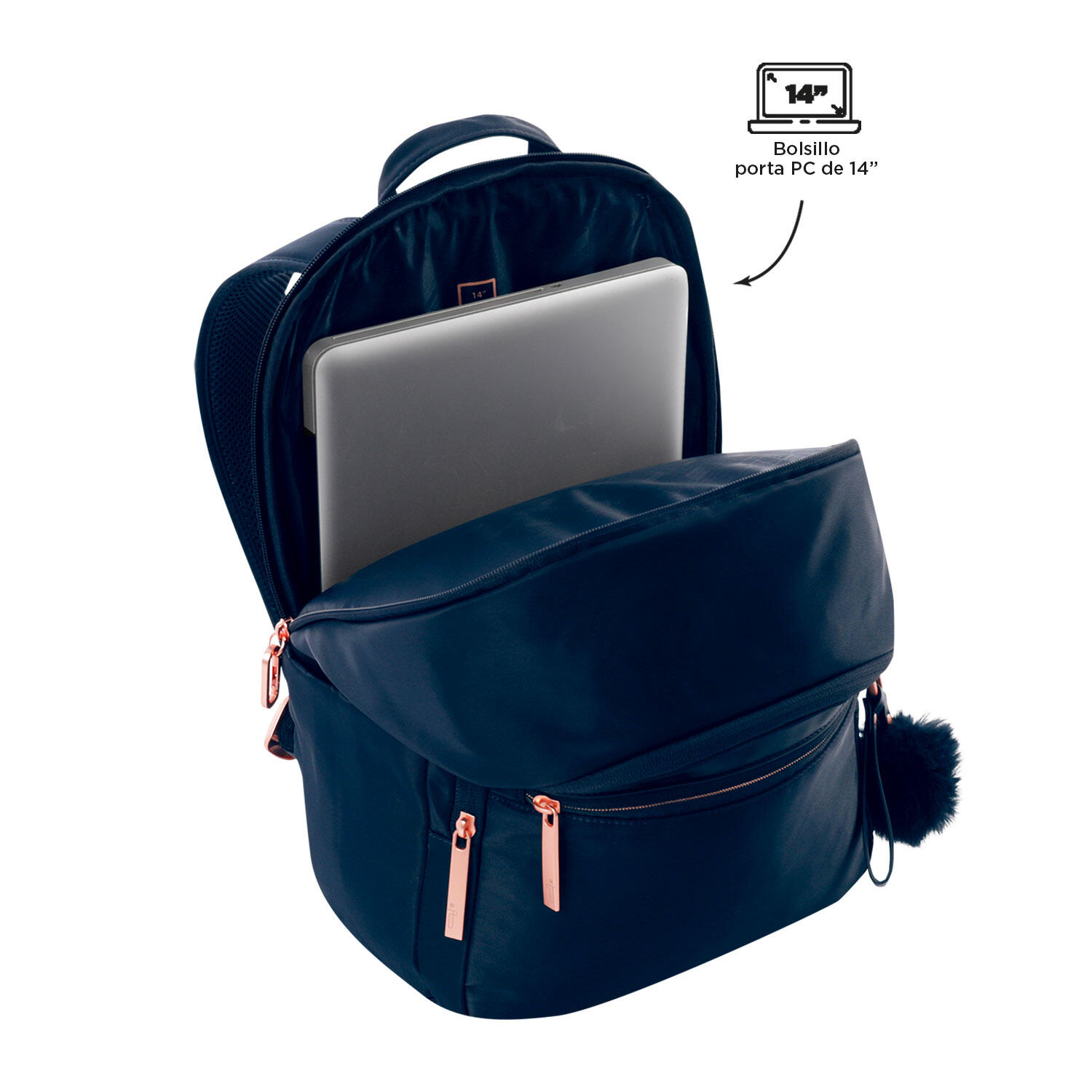 Totto Mochila ejecutiva Adelaide 2.0 Salute Poliéster 28.5 x 41.5 x 13.5 cm 4/5