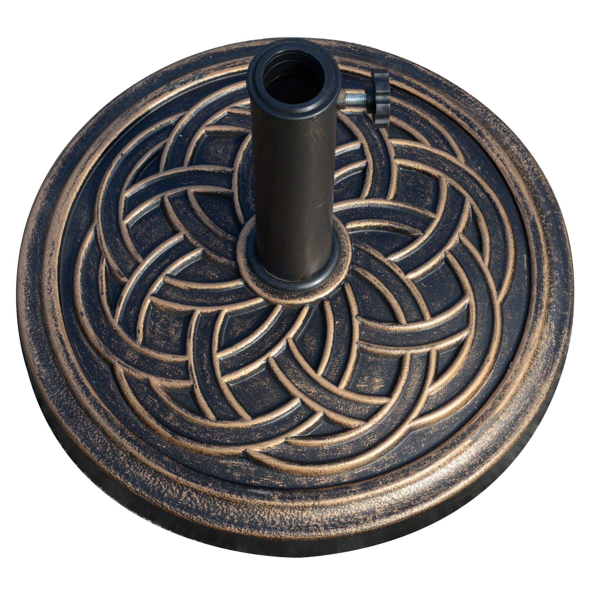 Base para Sombrilla Outsunny 45x45x33 cm Bronce 5/7