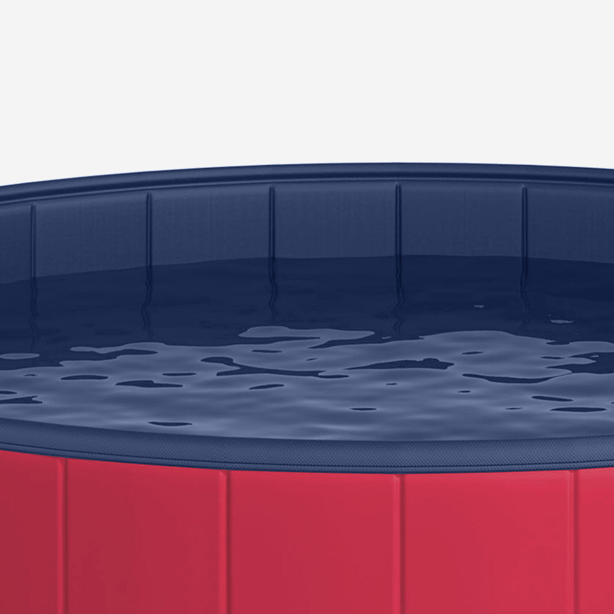 Piscina para Mascotas PawHut Ø140x30cm Rojo 5/7