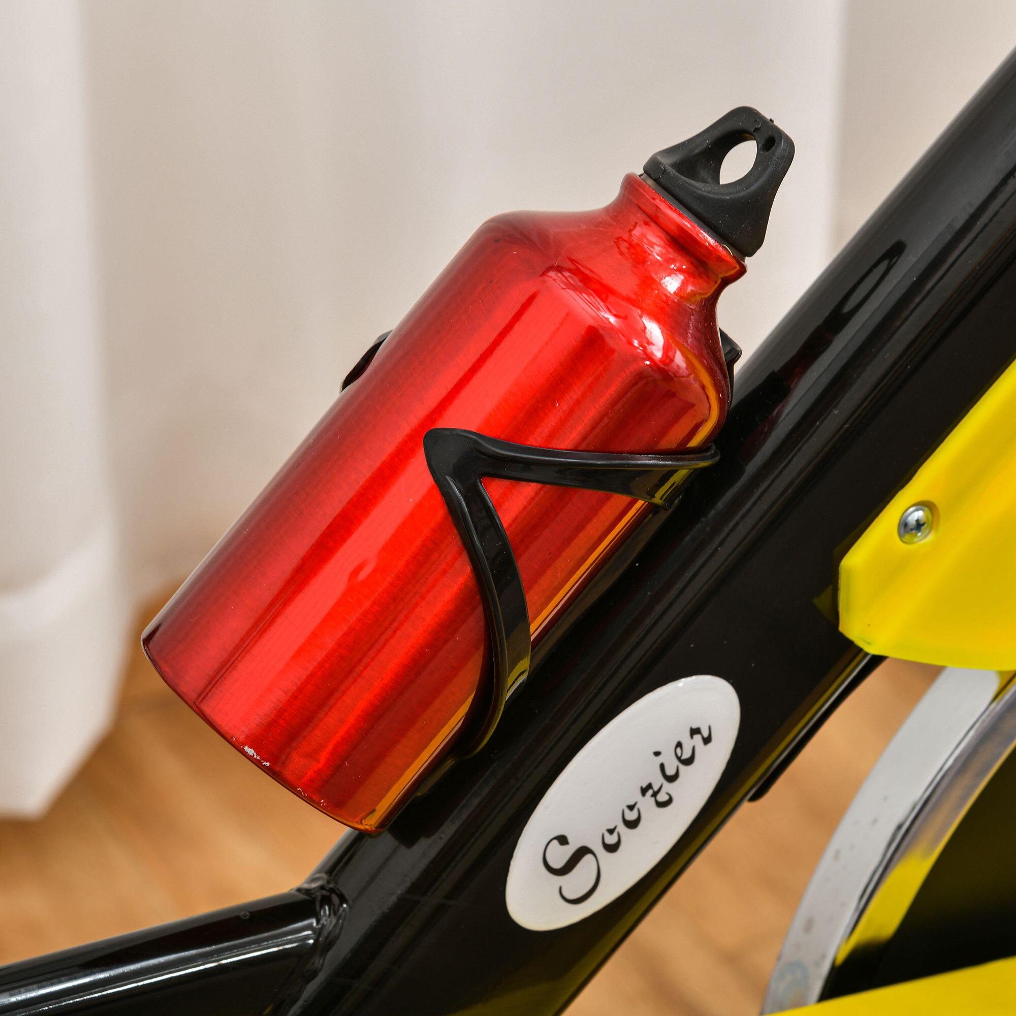 Bicicleta estática 45,5x100x101-113 cm amarelo e preto HOMCOM 5/7