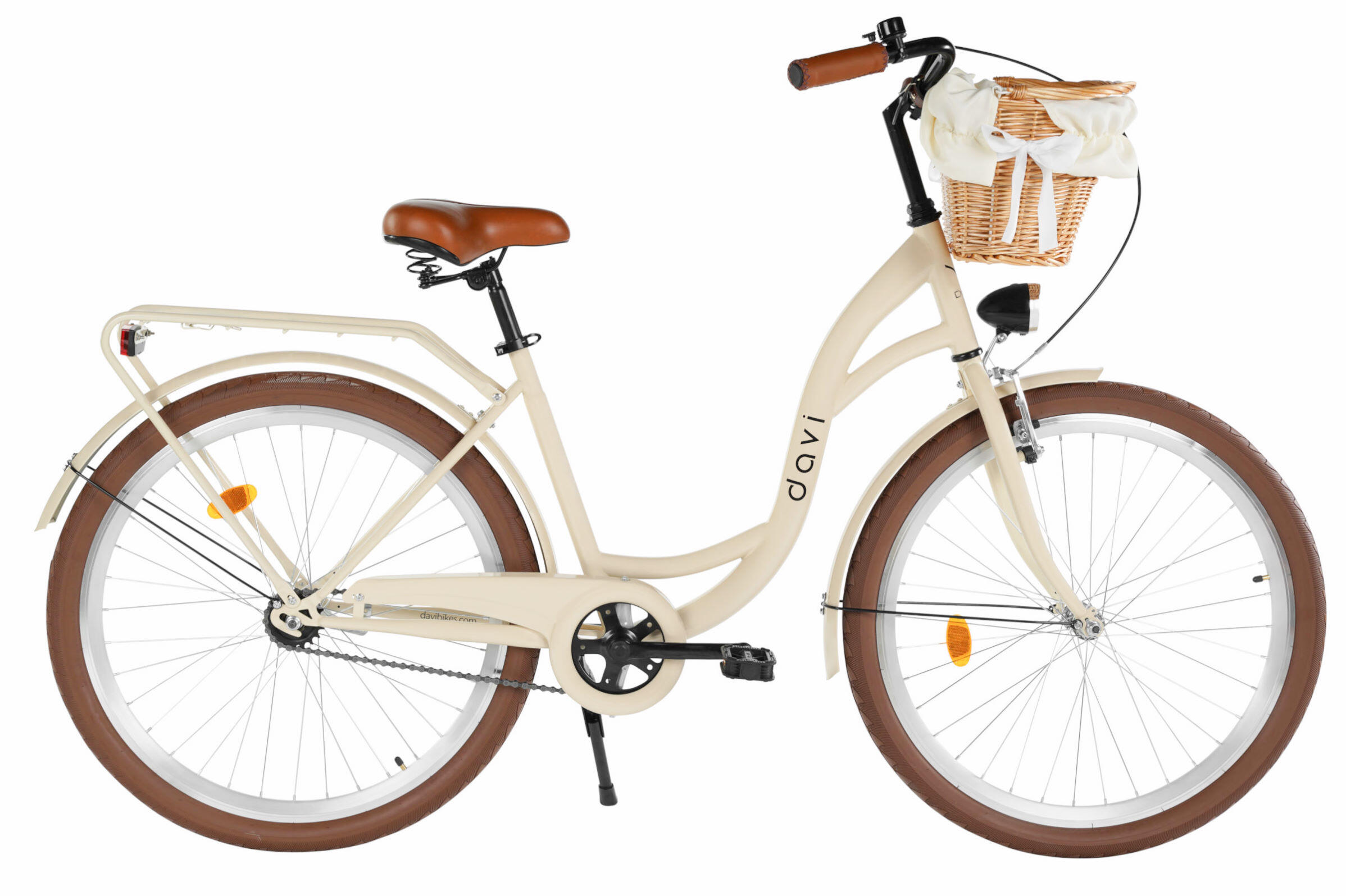 DAVI Damenfahrrad Davi Lila 26", 1 Gang, 155-180 cm, Kaffeebraun