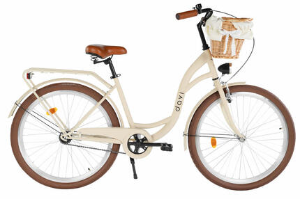 Damesfiets Davi Lila 26", 1 versnelling, 155-180 cm, Koffiebruin