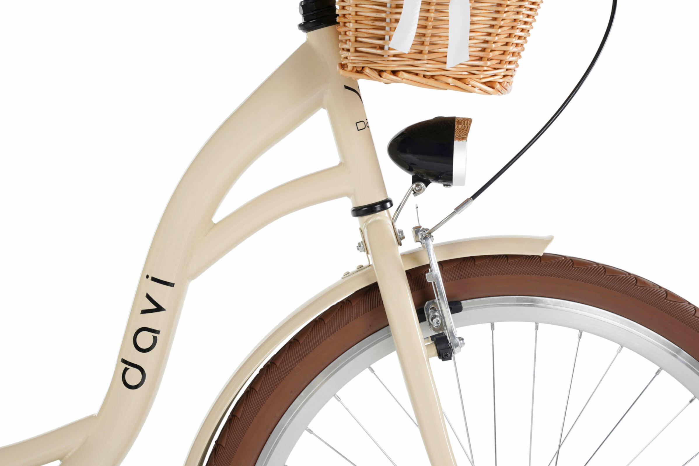 Vélo femme Davi Lila 26″, 155–180 cm, 1 vitesse, beige 4/6
