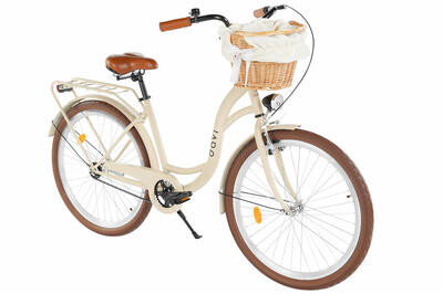 Damesfiets davi mila 26", 1 versnelling, 155-180 cm, koffiebruin