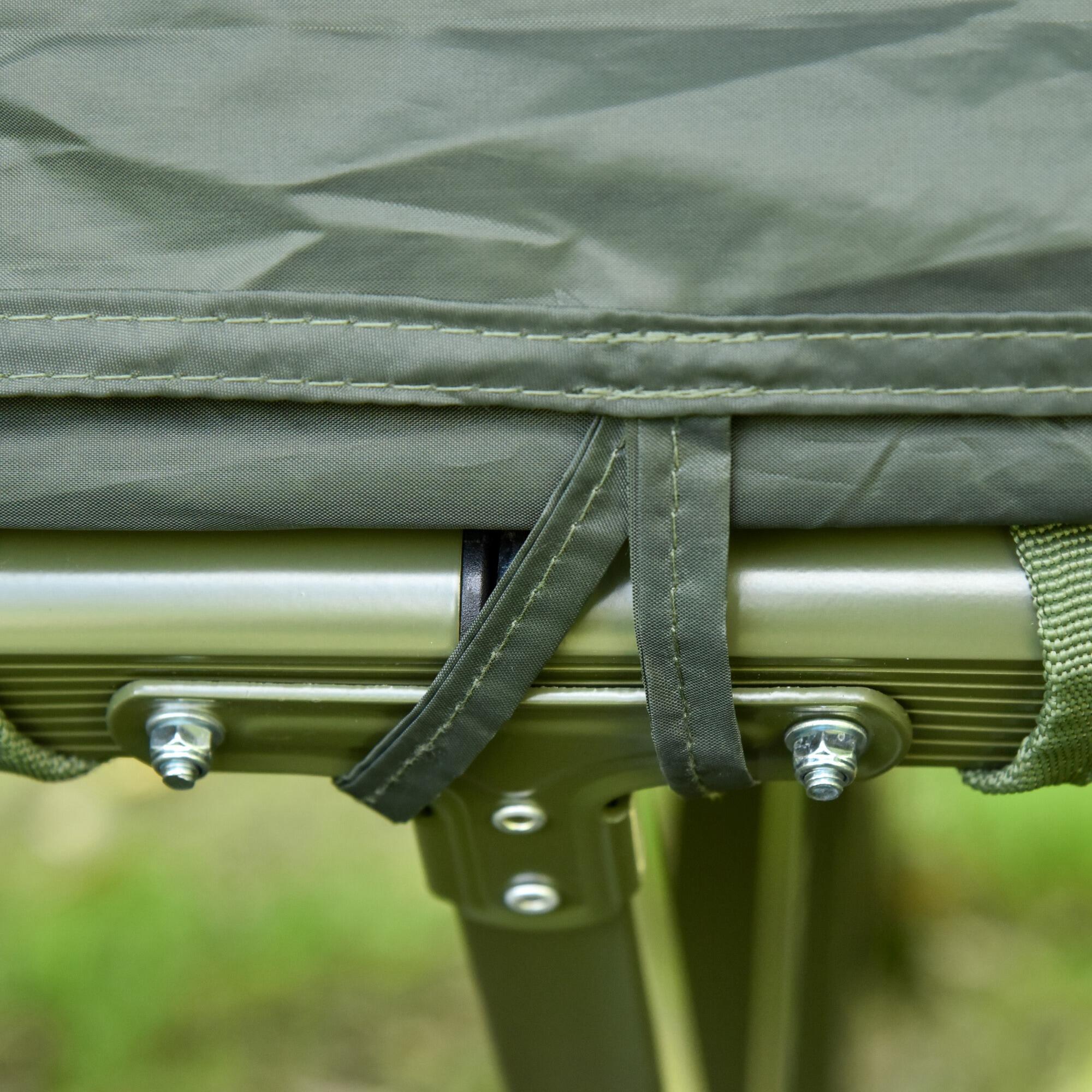 Cama Doble de Camping con Tienda Outsunny 193x145x180 cm Verde 5/8