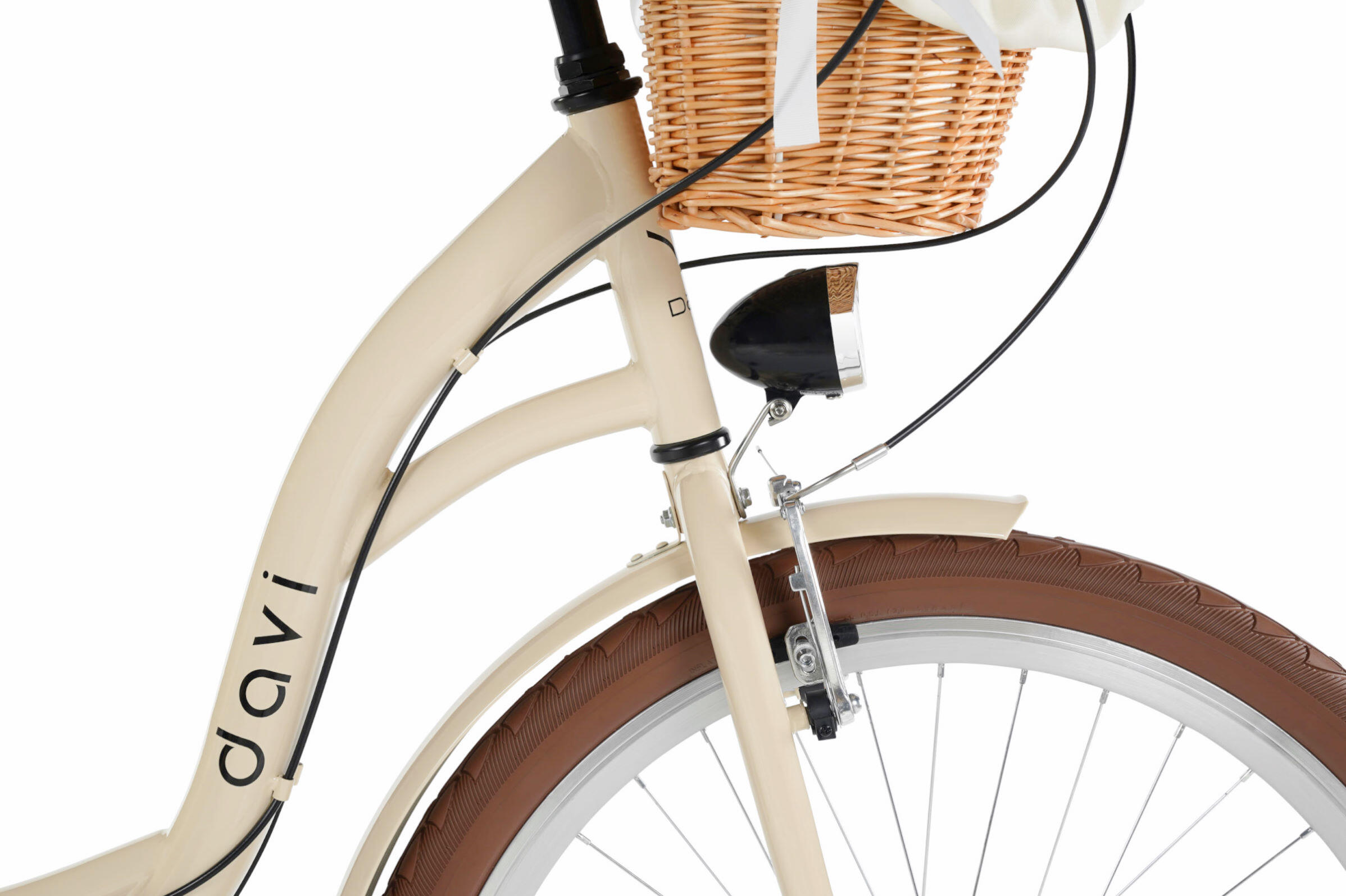 Damesfiets Davi Emma 26", 6 versnellingen, 155-180 cm, Koffiebruin 3/6