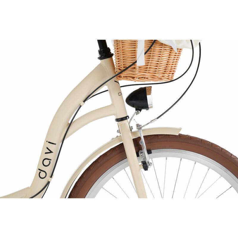 Bicicleta dama Davi Emma 26", 6 viteze, 155-180 cm, Maro cafeniu