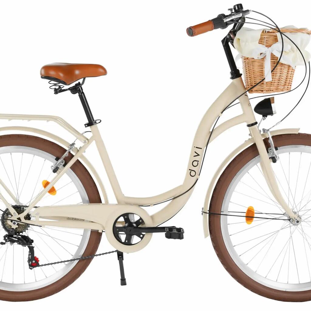 Women’s bike Davi Emma 26″, 155–180 cm, 7 speeds, beige