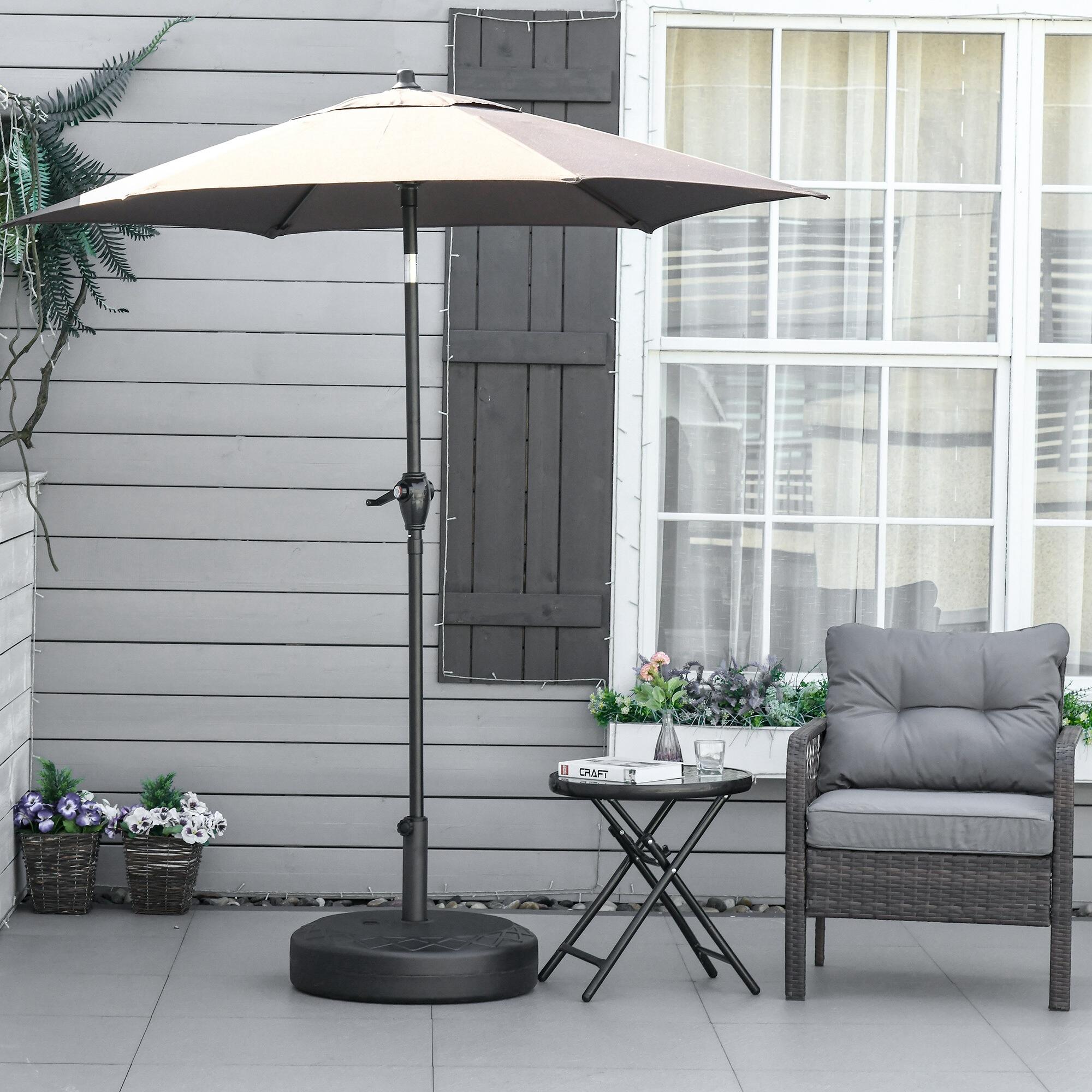 Base de Sombrilla Outsunny 55x55x38 cm Negro 2/7