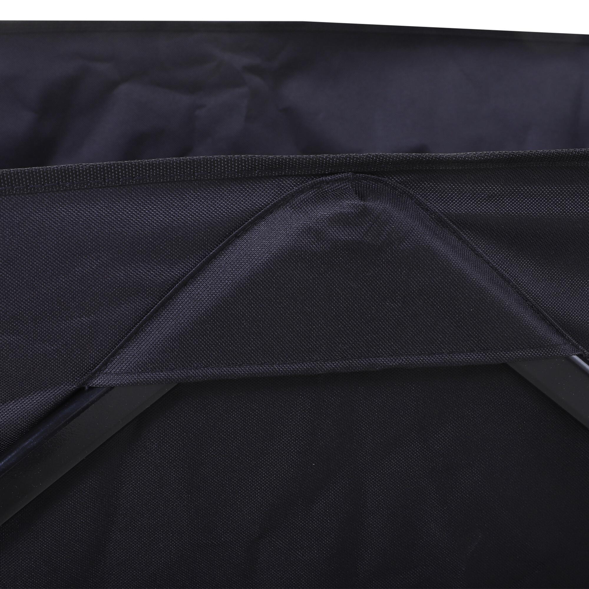 Carrinho de transporte 108x55x61-91 cm preto Outsunny 4/7