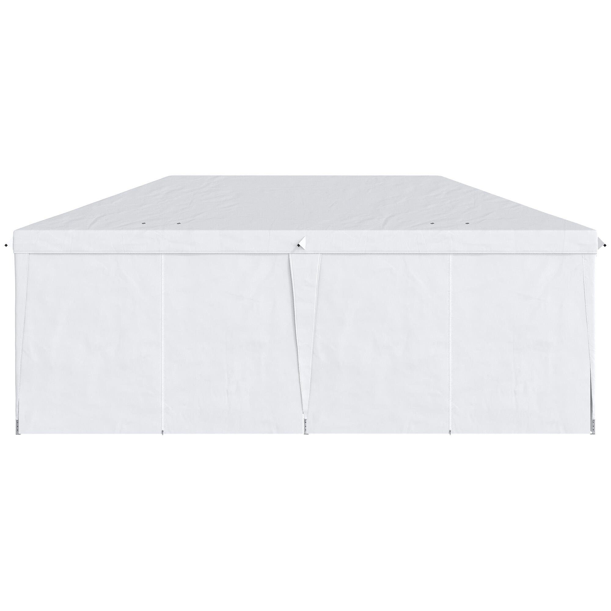 Tenda para festas Outsunny 585x295x270 cm branco 5/7