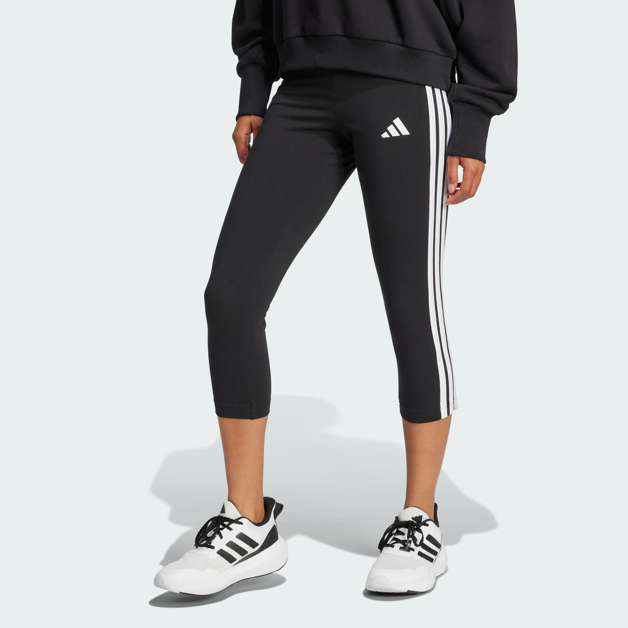 Adidas - Legging 3/4 3 Bandes Essentials - Legging 7/8 - Noir - 36 Xs - Decathlon