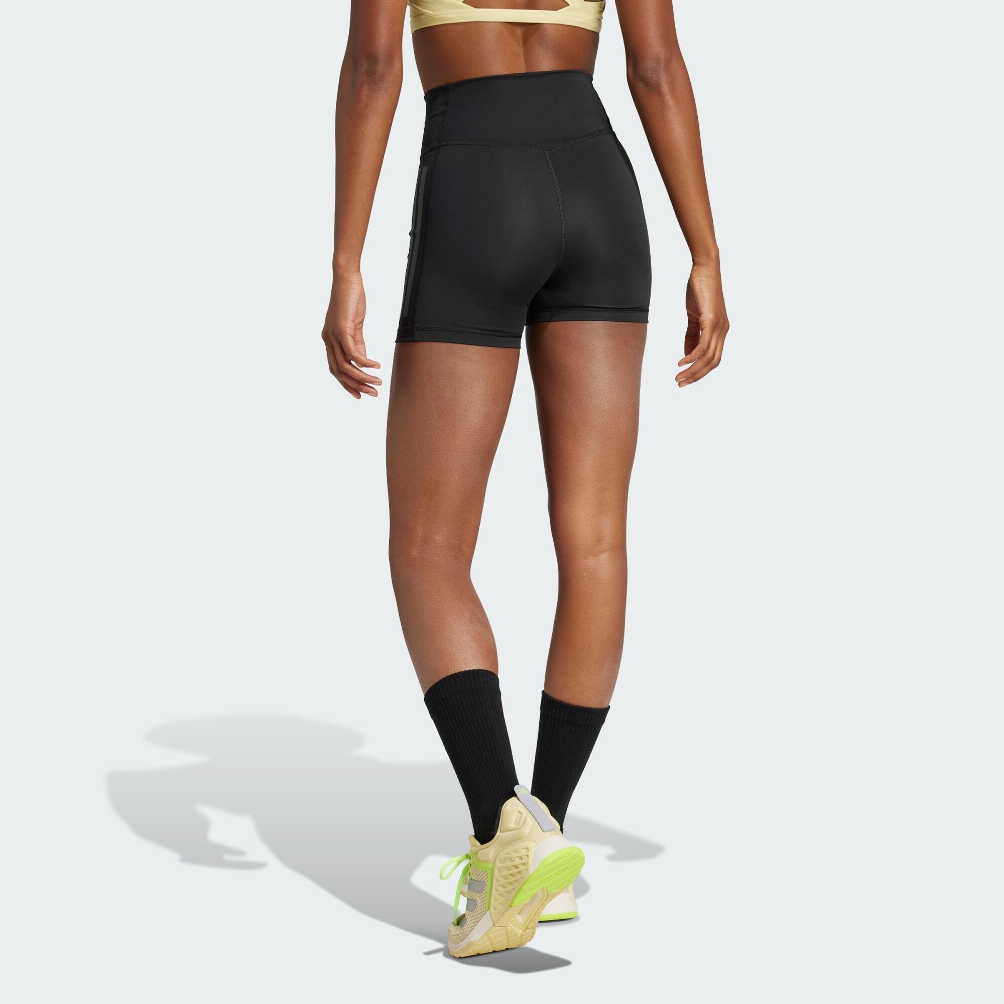 Optime 3-Streifen kurze Leggings 3/5
